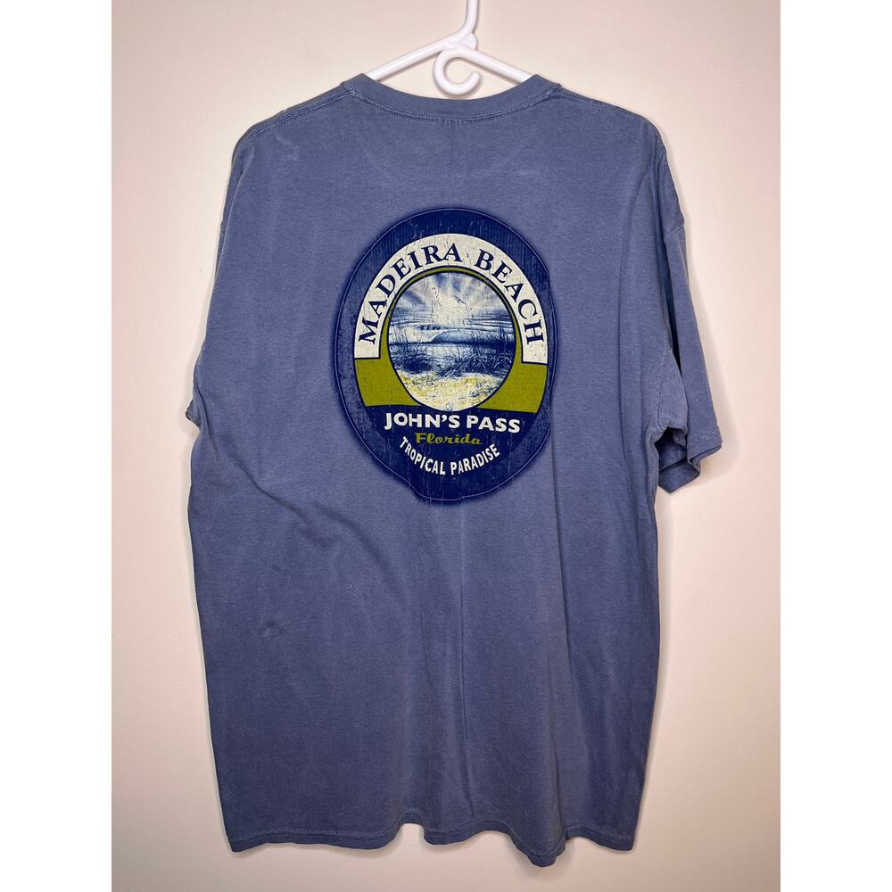 Madeira Beach John's Pass Florida Tropical Coastal Tourist Destination Shirt XL